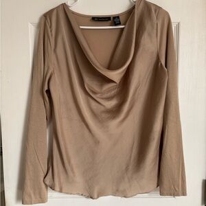 INC International Concepts Beige Long Sleeve Top